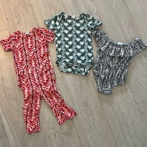 Lot of 3 Kate Quinn Bodysuits + 1 Pant